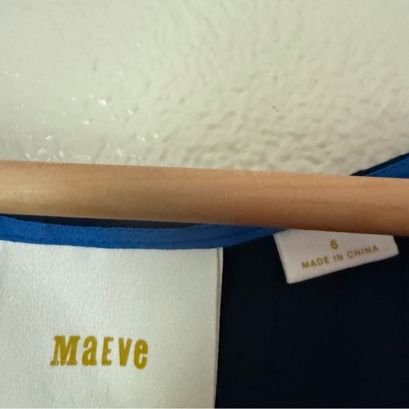 MAEVE Dark Blue Pleated Blouse - Picture 4 of 6